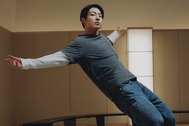 Jung Kook turns a zipper into a beat for Calvin Klein