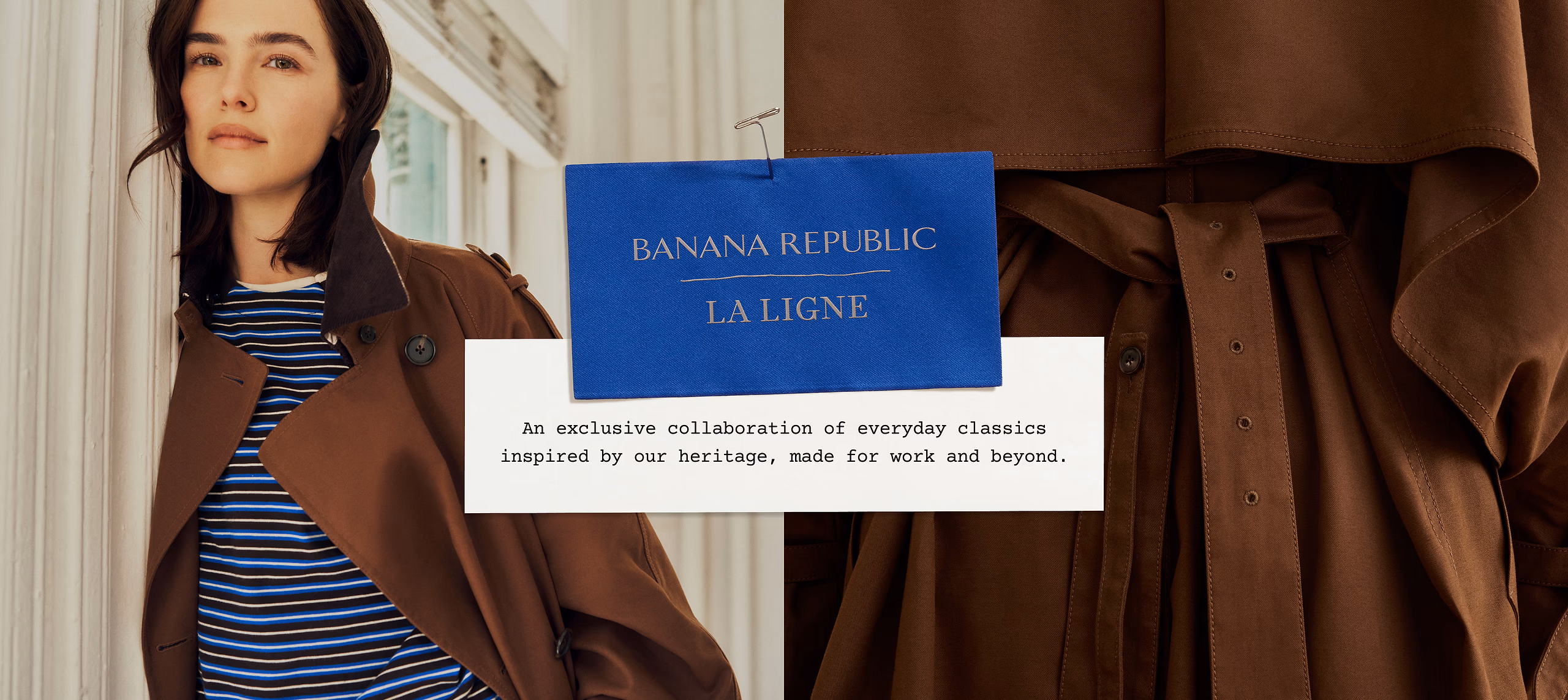 Banana Republic Rents La Ligne's Cool to Sell a $1,500 Coat