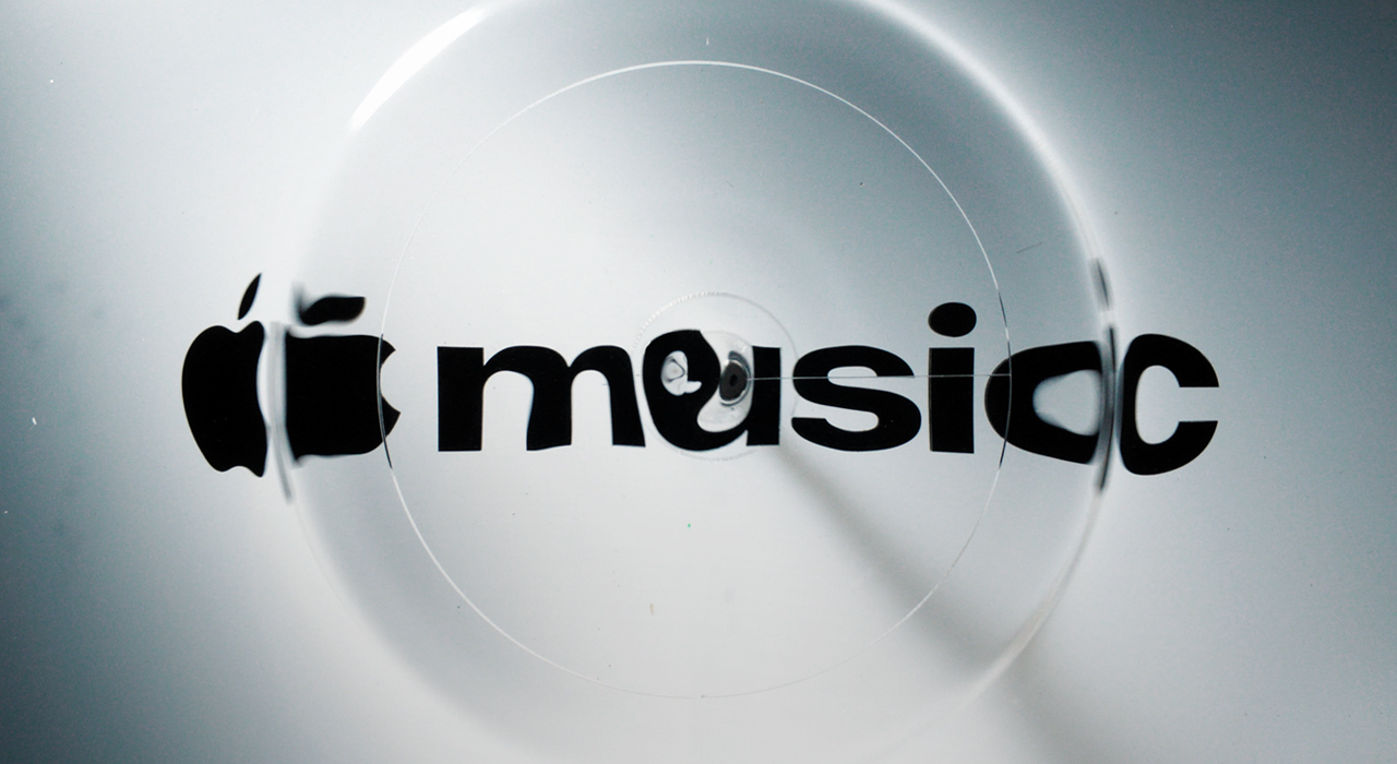 Apple Shook a Tank of Oil to Give Its Music App a Black-and-White Logo