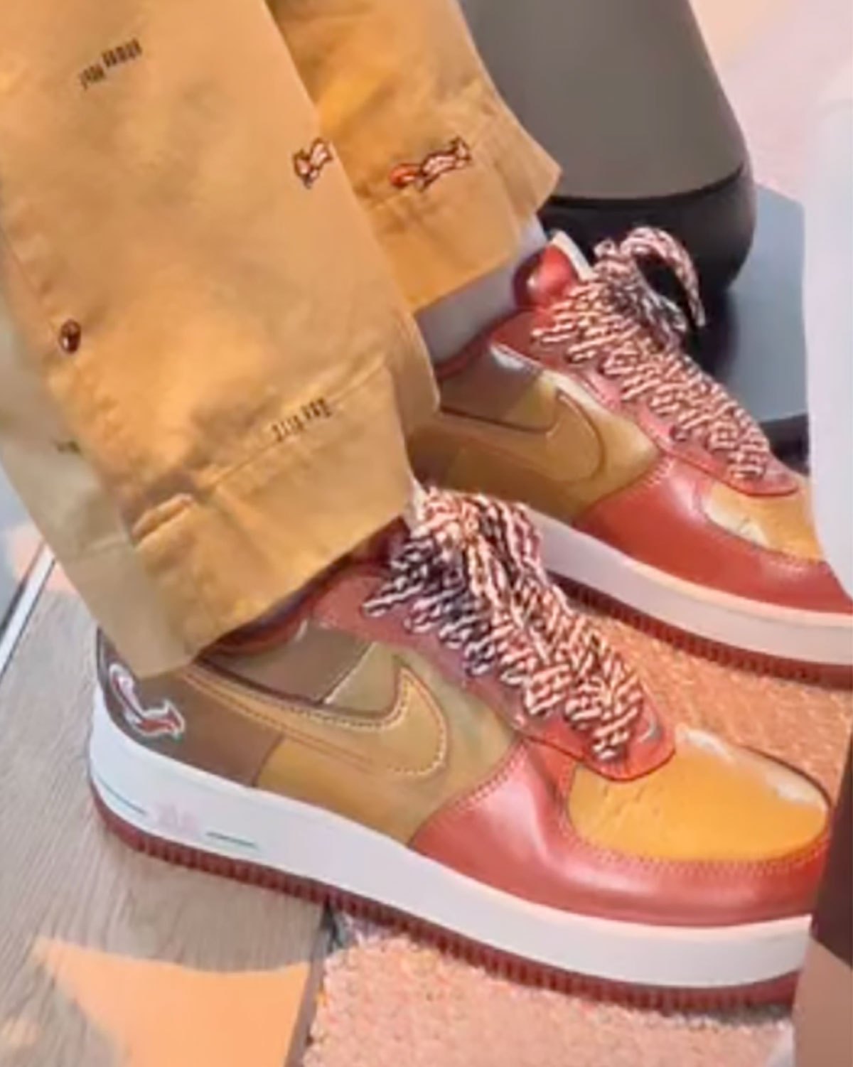 NIGO and J-hope Turn a Nike Air Force 1 Into a Sunrise, and Skip the Swoosh — photo 2