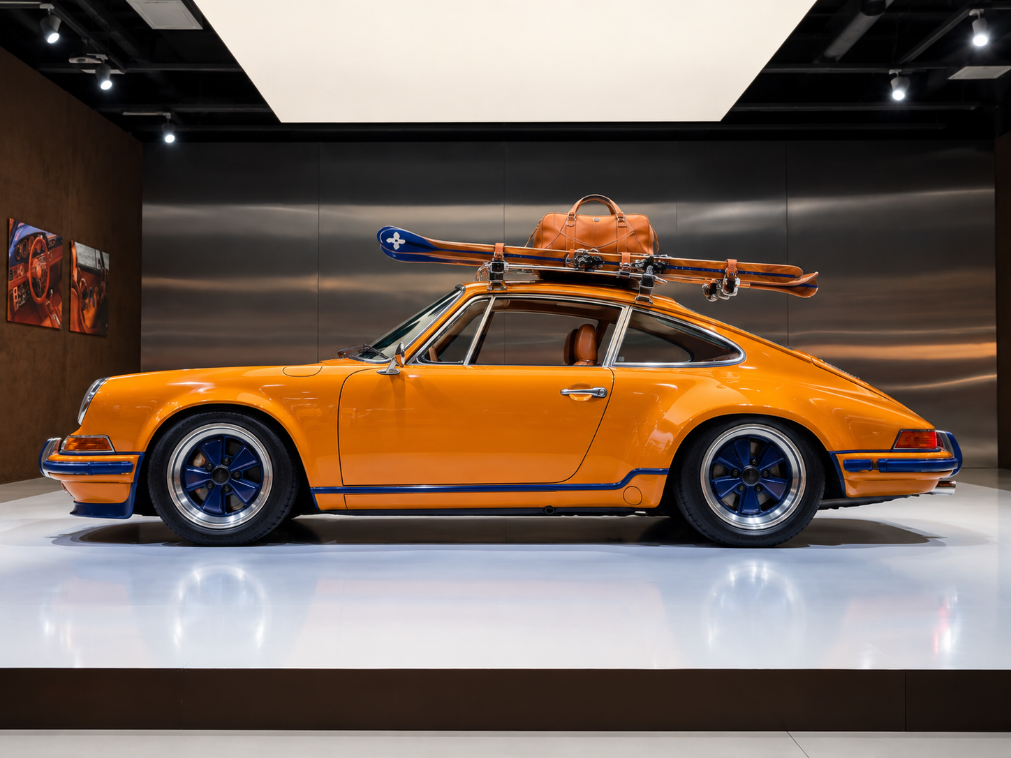 Louis Vuitton and Singer Turn a Porsche 911 Into Two Trunks With an Engine