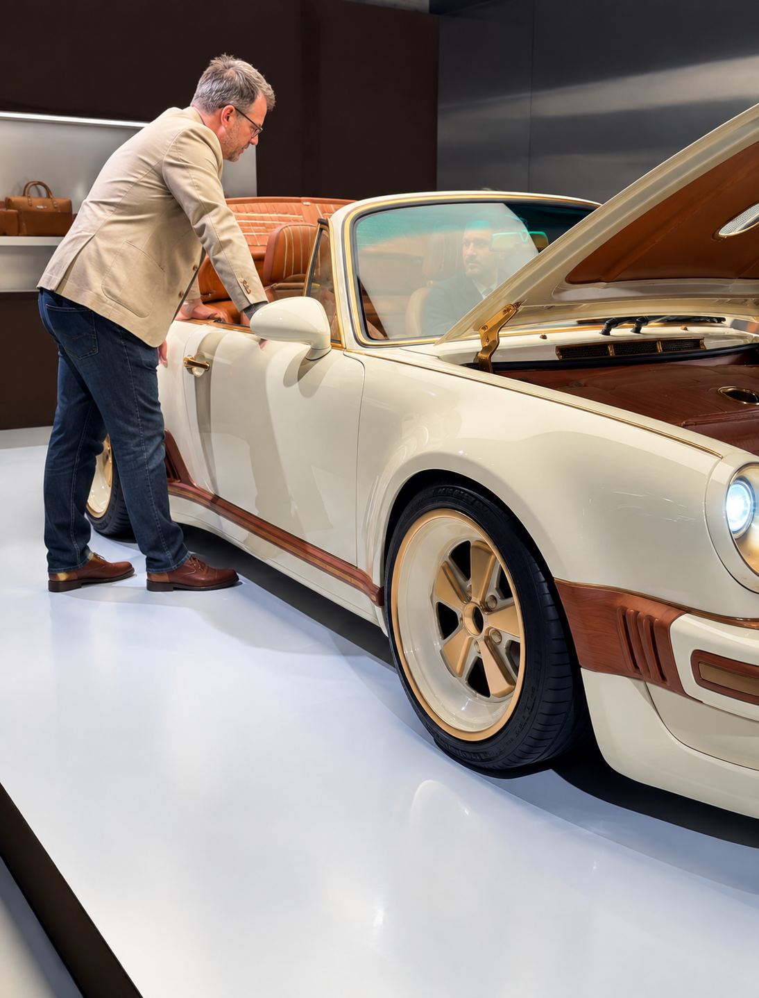 Louis Vuitton and Singer Turn a Porsche 911 Into Two Trunks With an Engine — photo 4