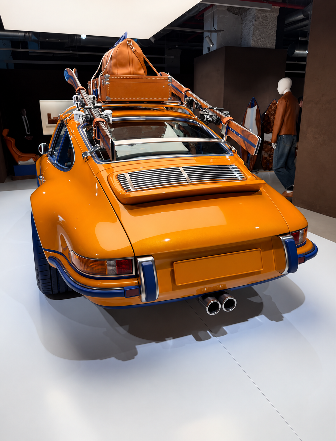 Louis Vuitton and Singer Turn a Porsche 911 Into Two Trunks With an Engine — photo 2