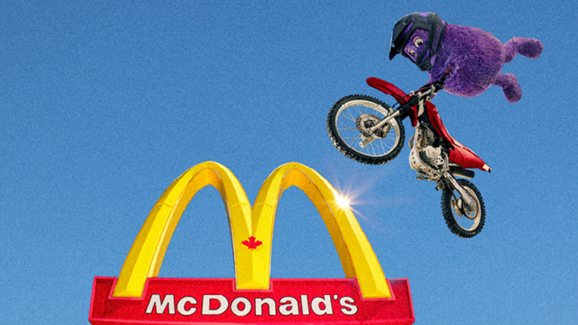 McDonald's Canada Sends Grimace Soaring in Red Bull Partnership Launch