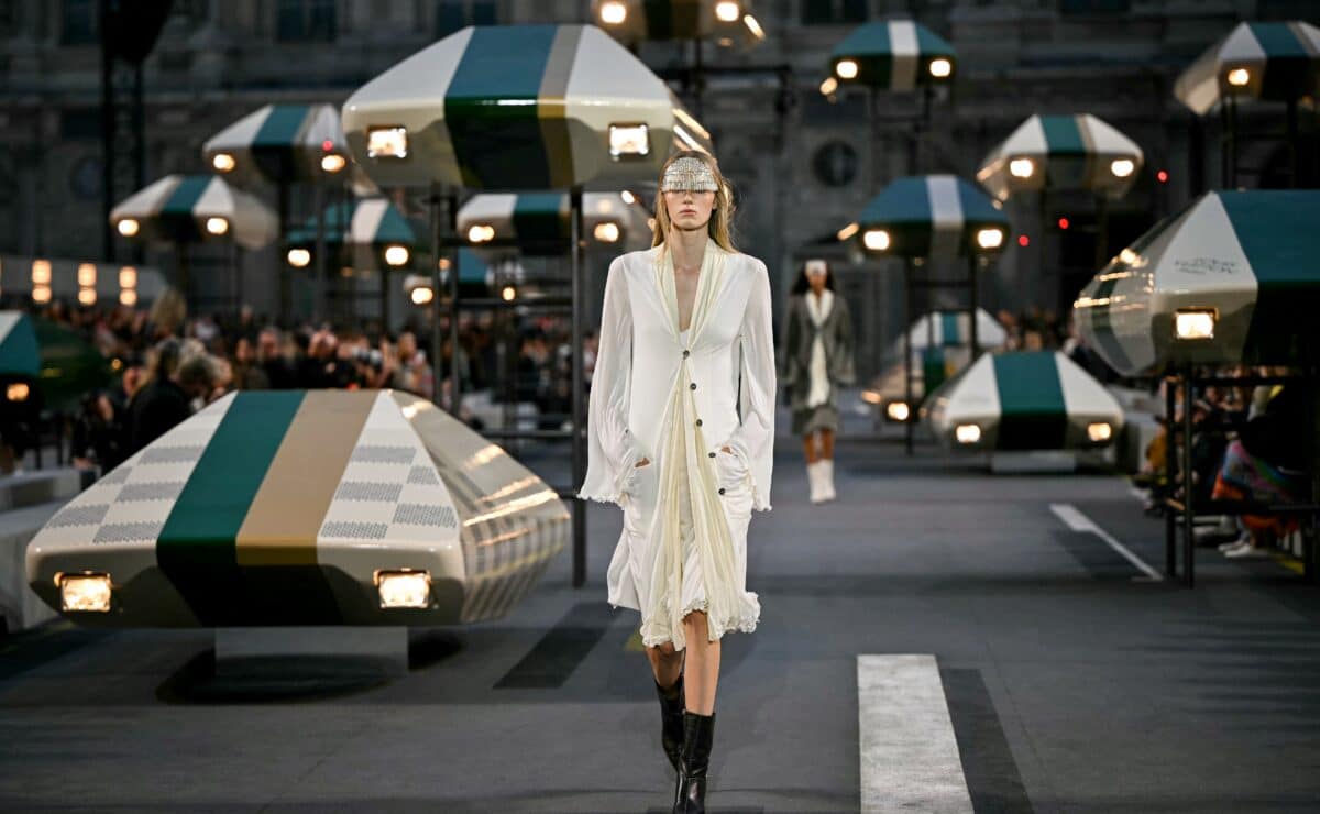 Louis Vuitton Closes Paris Fashion Week by Turning the Louvre Into an Airport Runway