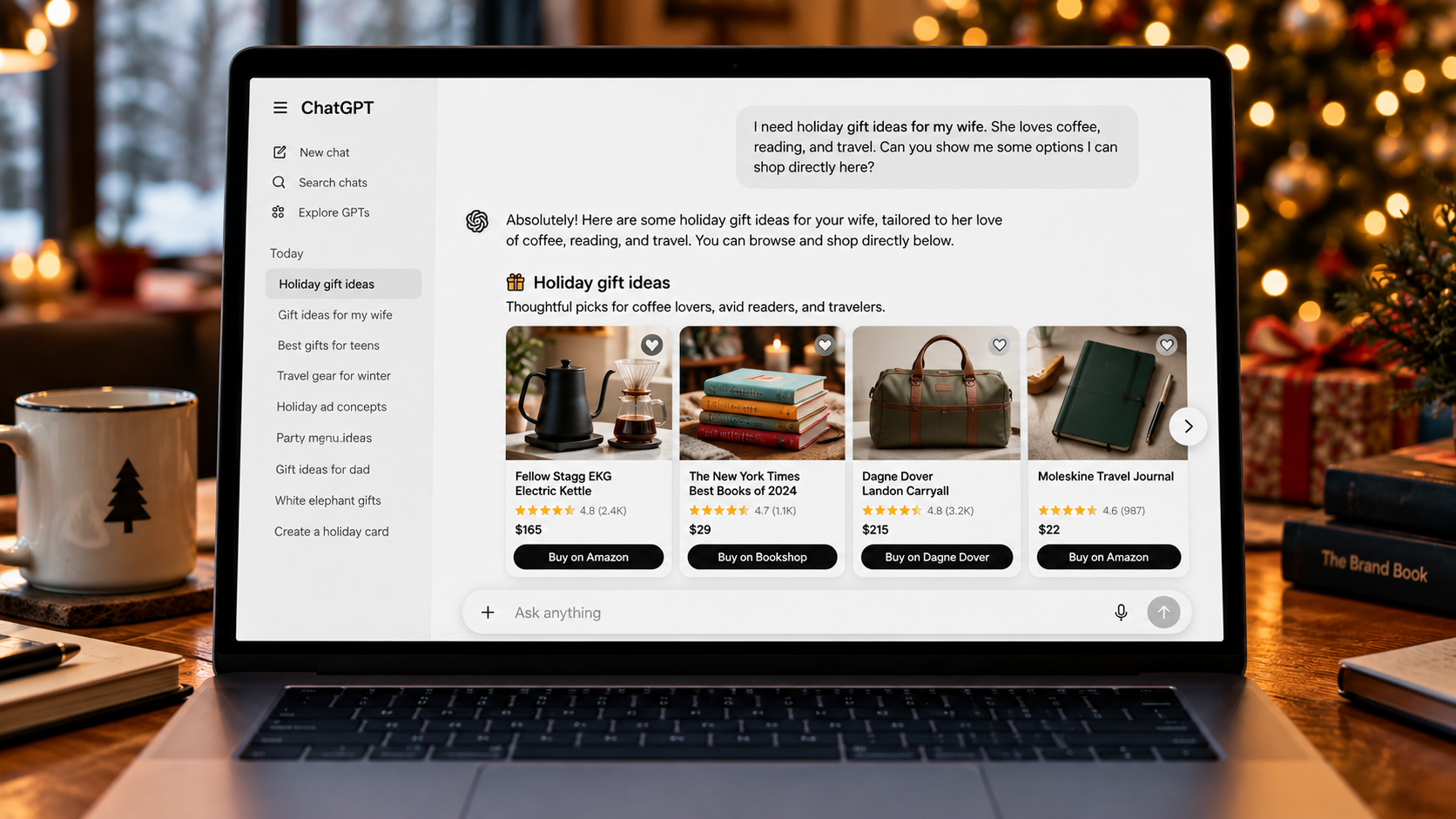 ChatGPT Wants a Cut of Your Holiday Budget. Marketers Are Saying Not Yet.