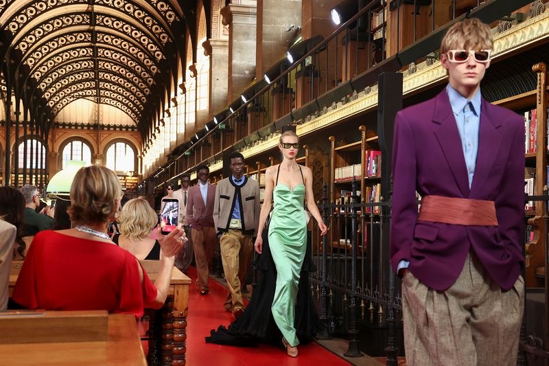 Valentino Sets Up Shop in a 19th-Century Library, and Bets Nobody Asks About the $103 Million Loss