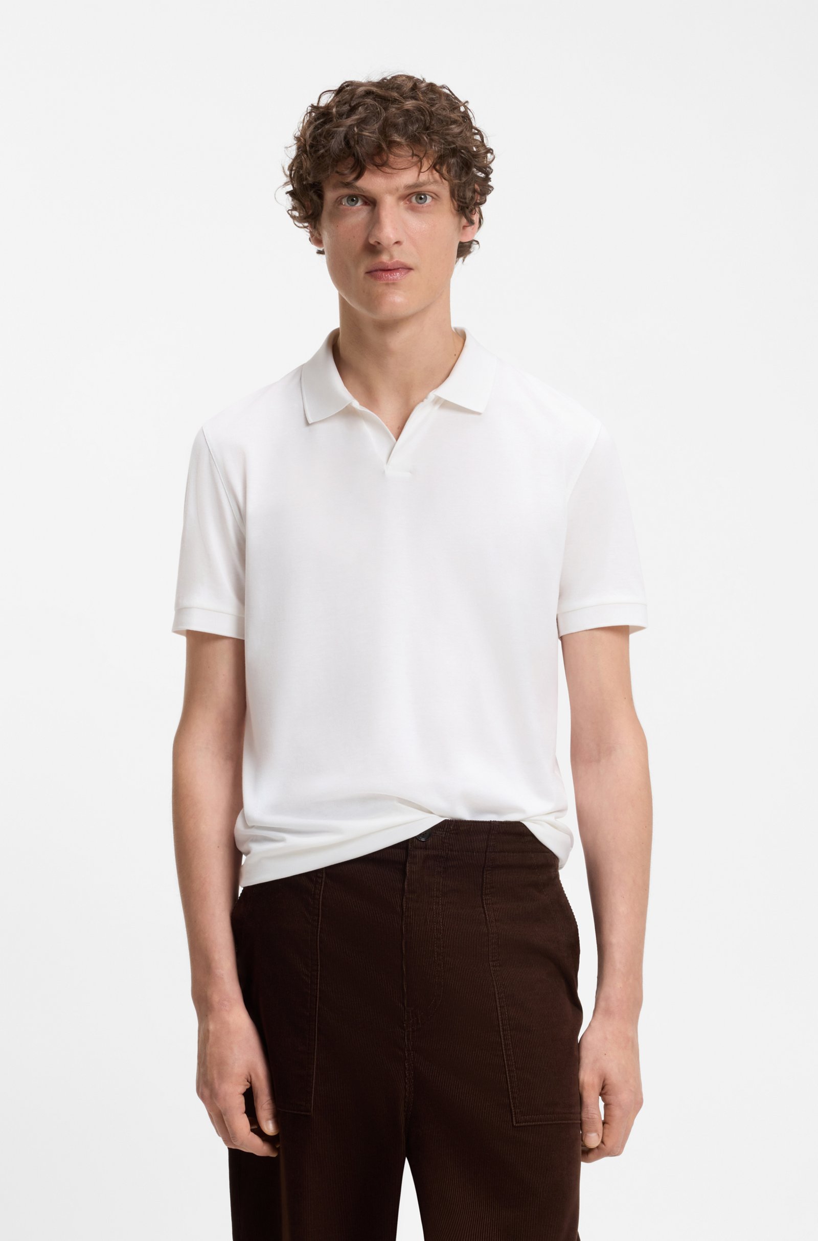 BOSS by Beckham Polo Shirt in Cotton and Silk