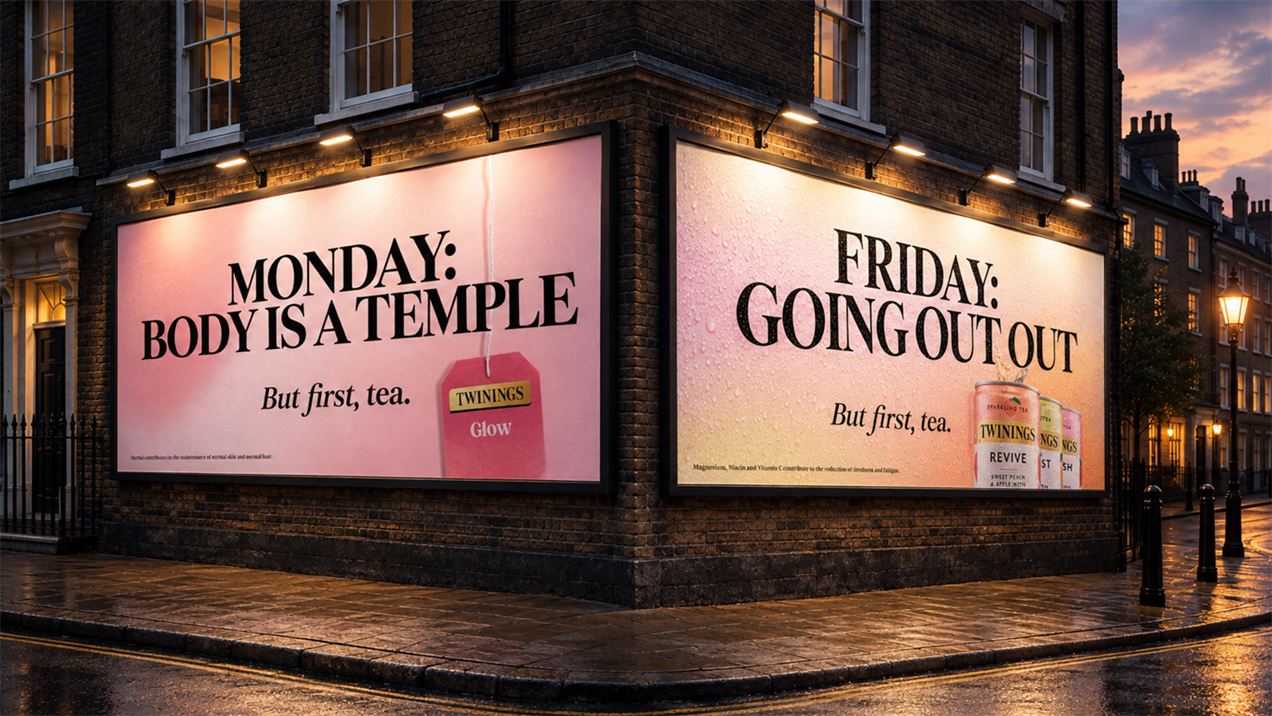 Twinings Puts Tea Ahead of Everything Else, Literally